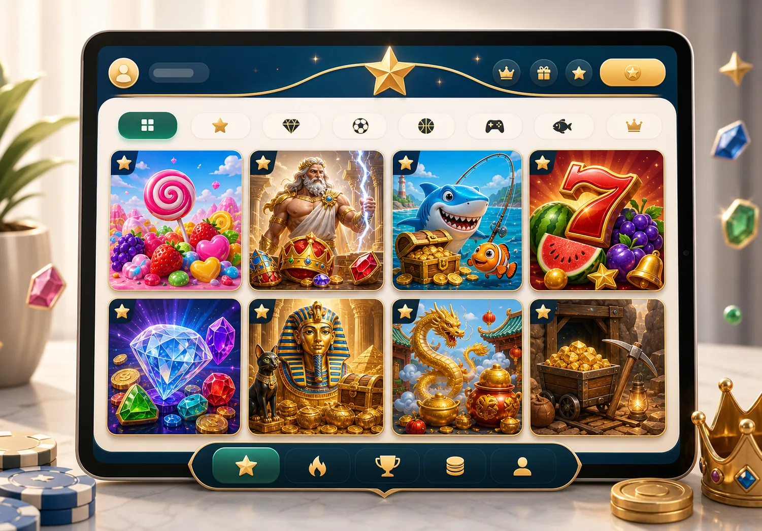Starzbet slot ve oyun keşif ekranı görseli